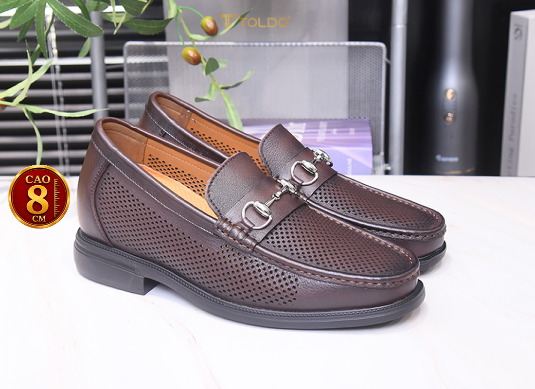 Giày cao 8cm đục lỗ thoáng khí siêu nhẹ 6